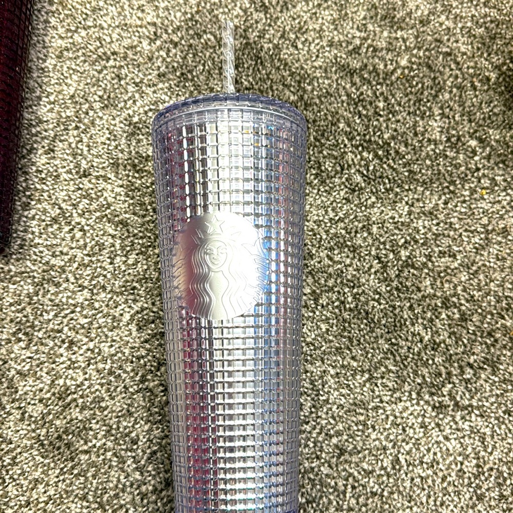 NWT Starbucks Venti silver tumbler